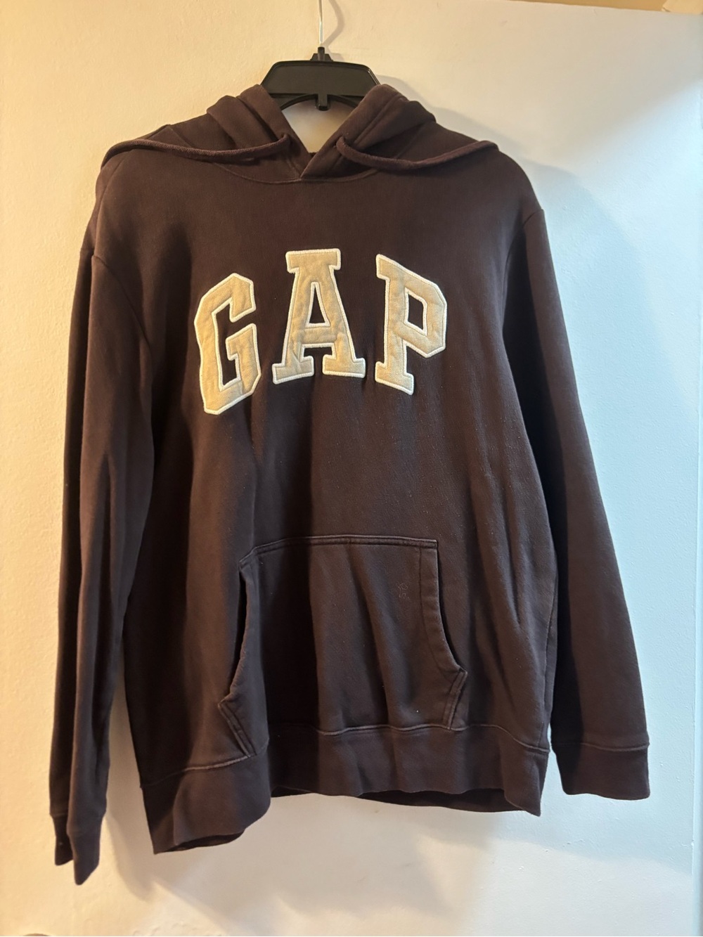 Vintage Gap Brown Logo Hoodie Unisex Size Large Good Condition
